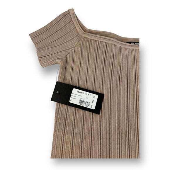 Marciano By Guess Ranya Sweater Dress Nude Sand Size Medium - Picture 5 of 7